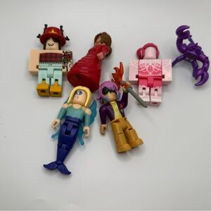 Robolox Series Lot Of 6 Celebrity Figures Toys No Code Mermaid monster
